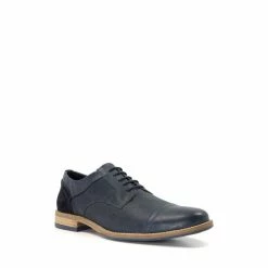 Alternative view of Dune London Blue Barino Embossed Toecap Gibson Shoes