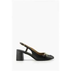 Dune London Black Cassie Snaffle Trim Sling Backs Sandals -Dune London Sales unnamed file 2710