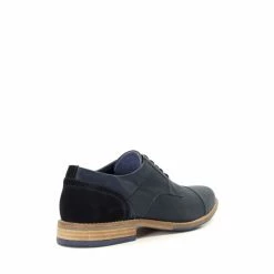Dune London Blue Barino Embossed Toecap Gibson Shoes -Dune London Sales unnamed file 272