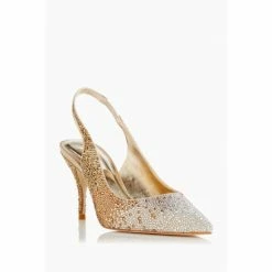 Alternative view of Dune London Natural Captivating Ombre Crystal Slingback Courts