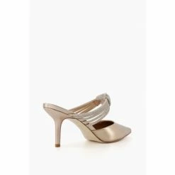 Dune London Gold Metalic Croatia Diamante Knot Court Shoes -Dune London Sales unnamed file 2737