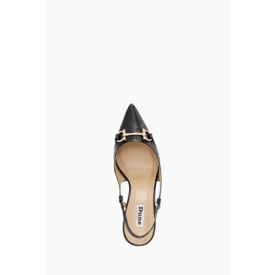 Dune London Black Click Snaffle Point Slingbacks 5 Dune London Black Click Snaffle Point Slingbacks - Image 3