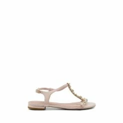 Dune London Natural Nassa Star Embellished Sandals