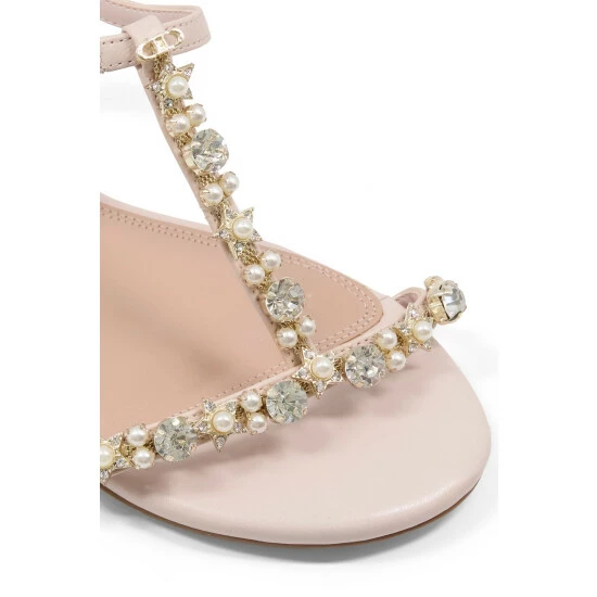 Dune London Natural Nassa Star Embellished Sandals 7 Dune London Natural Nassa Star Embellished Sandals - Image 5