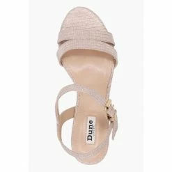Dune London Gold Tone Metallic Merisa 2 Part Block Heel Sandals -Dune London Sales unnamed file 2756