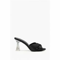 Dune London Mitsie Perspex Black Heel Mules -Dune London Sales unnamed file 2765