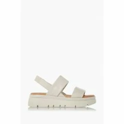 Alternative view of Dune London White Location Padded Flatform Sandals