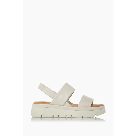 Dune London White Location Padded Flatform Sandals 4 Dune London White Location Padded Flatform Sandals - Image 2