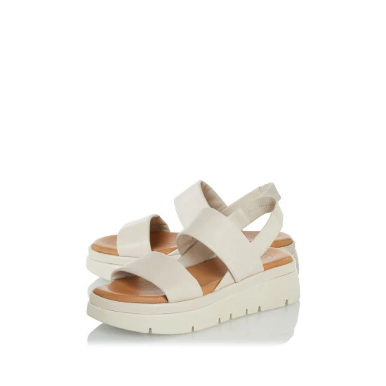 Dune London White Location Padded Flatform Sandals 5 Dune London White Location Padded Flatform Sandals - Image 3