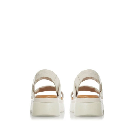Dune London White Location Padded Flatform Sandals 7 Dune London White Location Padded Flatform Sandals - Image 5