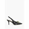 Dune London Canary Chain Open Black Courts -Dune London Sales unnamed file 2785