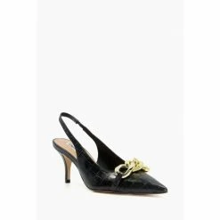 Alternative view of Dune London Canary Chain Open Black Courts