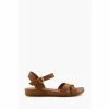 Dune London Brown Landie Cross Strap Comfort Sandals -Dune London Sales unnamed file 2791