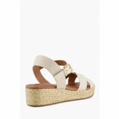 Alternative view of Dune London Natural Linnie Cross Strap Flatform Sandals