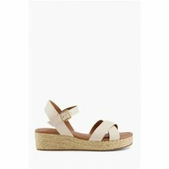Dune London Natural Linnie Cross Strap Flatform Sandals -Dune London Sales unnamed file 2808
