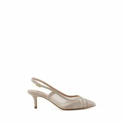 Alternative view of Dune London Gold Diana Mesh Detail Low Heels
