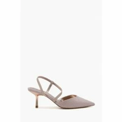 Dune London Rose Gold Colombia Wide Fit Cross Strap Courts