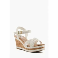 Alternative view of Dune London Wf Kelisa Braided Upper White Sandals