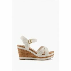 Dune London Wf Kelisa Braided Upper White Sandals -Dune London Sales unnamed file 2854