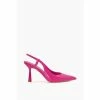 Dune London Pink Cabanna Oval Sprayed Heel Sandals -Dune London Sales unnamed file 2861
