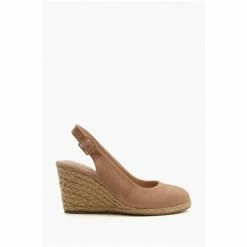 Dune London Brown Wide Fit Coda Jute Wedge Open Court Sandals -Dune London Sales unnamed file 2881