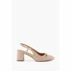 Dune London Natural Cassie Snaffle Trim Sling Back Sandals