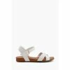 Dune London White Landie Cross Strap Comfort Sandals -Dune London Sales unnamed file 2894