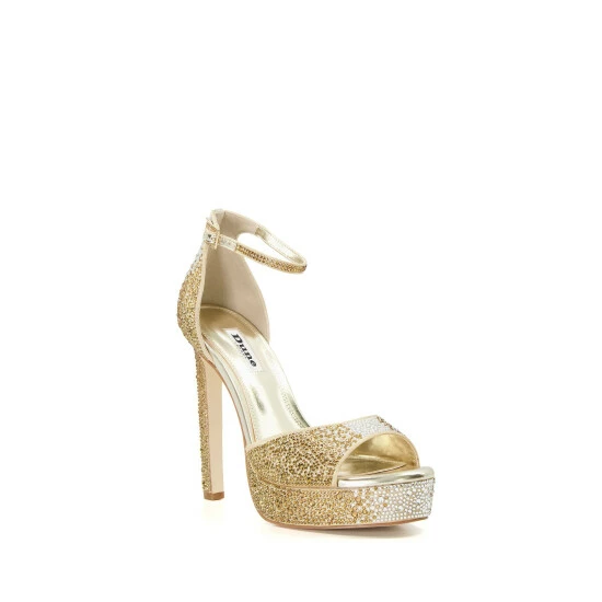 Dune London Gold Massa Ombre Hotfix Platform Sandals 4 Dune London Gold Massa Ombre Hotfix Platform Sandals - Image 2