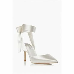 Dune London Daliah White Satin Ankle Tie Wedding Shoes 11 Dune London Daliah White Satin Ankle Tie Wedding Shoes -Dune London Sales unnamed file 291