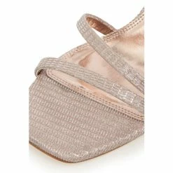 Dune London Metallic Musical Square Natural Toe High Heel Sandals -Dune London Sales unnamed file 2918