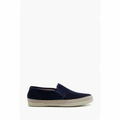 Dune London Blue Fransisco Suede Espadrilles