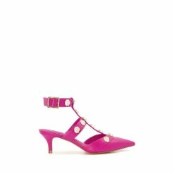 Dune London Pink Calipo Giant Stud Open Courts