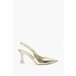 Dune London Natural Carnation Perspex Crystal Heels