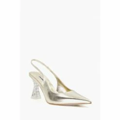 Alternative view of Dune London Natural Carnation Perspex Crystal Heels