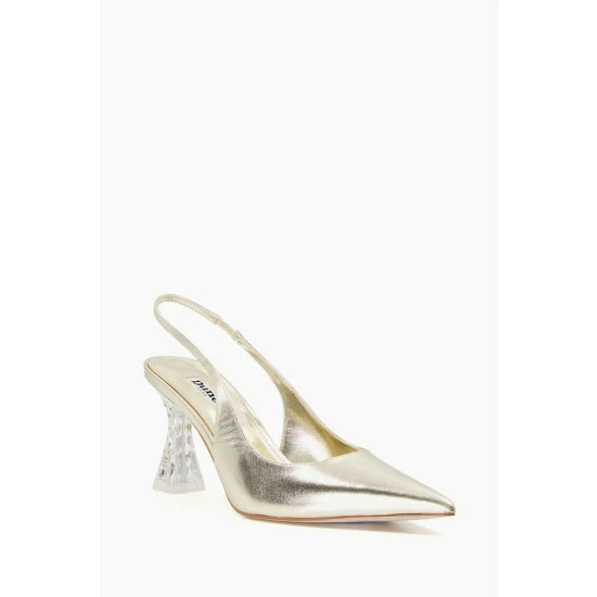 Dune London Natural Carnation Perspex Crystal Heels 4 Dune London Natural Carnation Perspex Crystal Heels - Image 2
