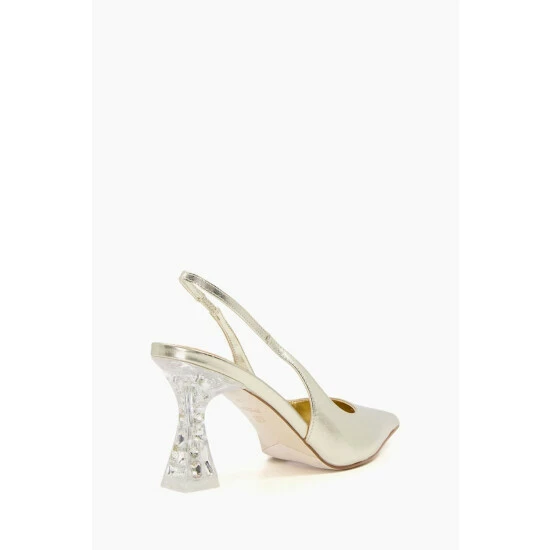 Dune London Natural Carnation Perspex Crystal Heels 5 Dune London Natural Carnation Perspex Crystal Heels - Image 3