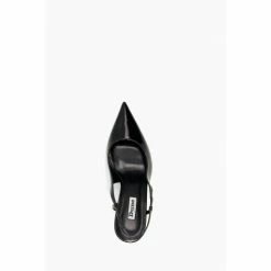 Dune London Cabanna Oval Sprayed Heel Black Sandals -Dune London Sales unnamed file 2953