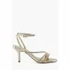Dune London Gold Maximum Tubular Mid Heel Sandals -Dune London Sales unnamed file 2956