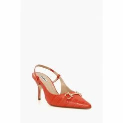 Alternative view of Dune London Orange Click Snaffle Point Slingbacks Sandals