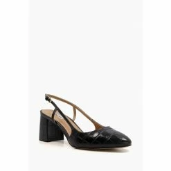 Alternative view of Dune London Black Coaste Block Heel Sling Sandals