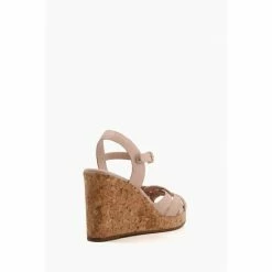 Alternative view of Dune London Natural Koral Lattice Cork Wedges
