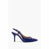 Dune London Blue Click Snaffle Point Slingback Sandals -Dune London Sales unnamed file 3039