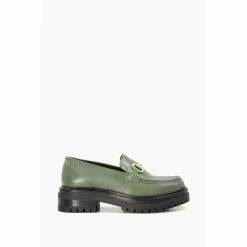 Alternative view of Dune London Green Gallagher Chunky Snaffle Trim Loafers