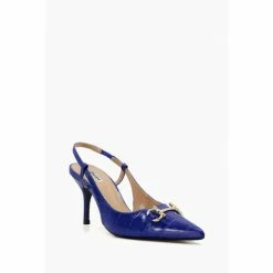 Alternative view of Dune London Blue Click Snaffle Point Slingback Sandals