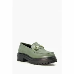 Dune London Green Gallagher Chunky Snaffle Trim Loafers -Dune London Sales unnamed file 305