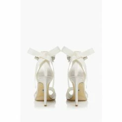 Alternative view of Dune London Natural Martine Embellished Ankle Strap Wedding Shoes