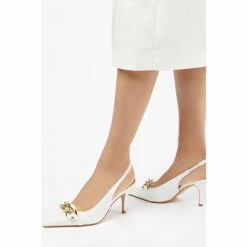 Dune London White Canary Chain Open Court Sandal -Dune London Sales unnamed file 3068