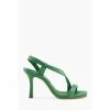 Dune London Green Marbled Square Toe Heeled Slingback Sandals -Dune London Sales unnamed file 3081