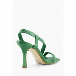 Alternative view of Dune London Green Marbled Square Toe Heeled Slingback Sandals