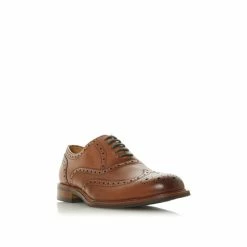 Alternative view of Dune London Pollodium Brown Leather Heavy Brogue Shoes